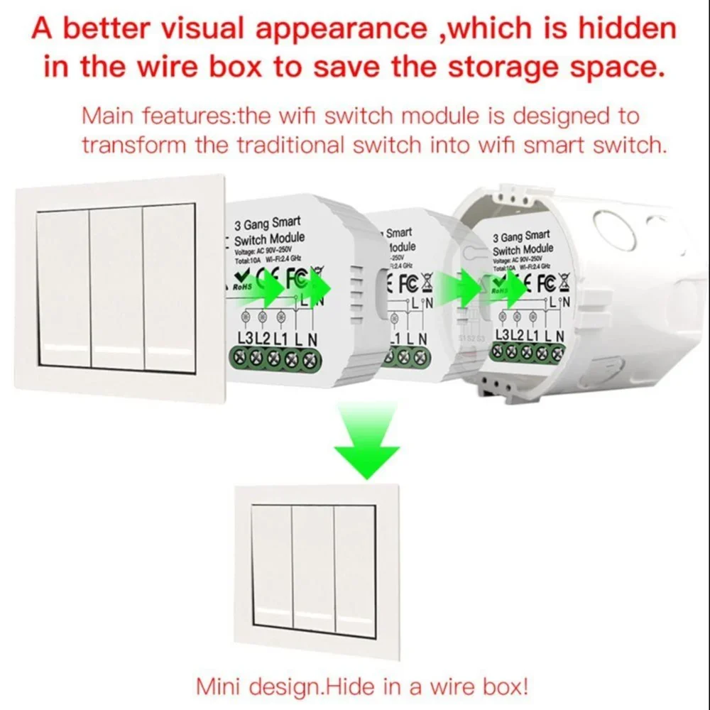 3 Channel WiFi Smart Switch — view 1