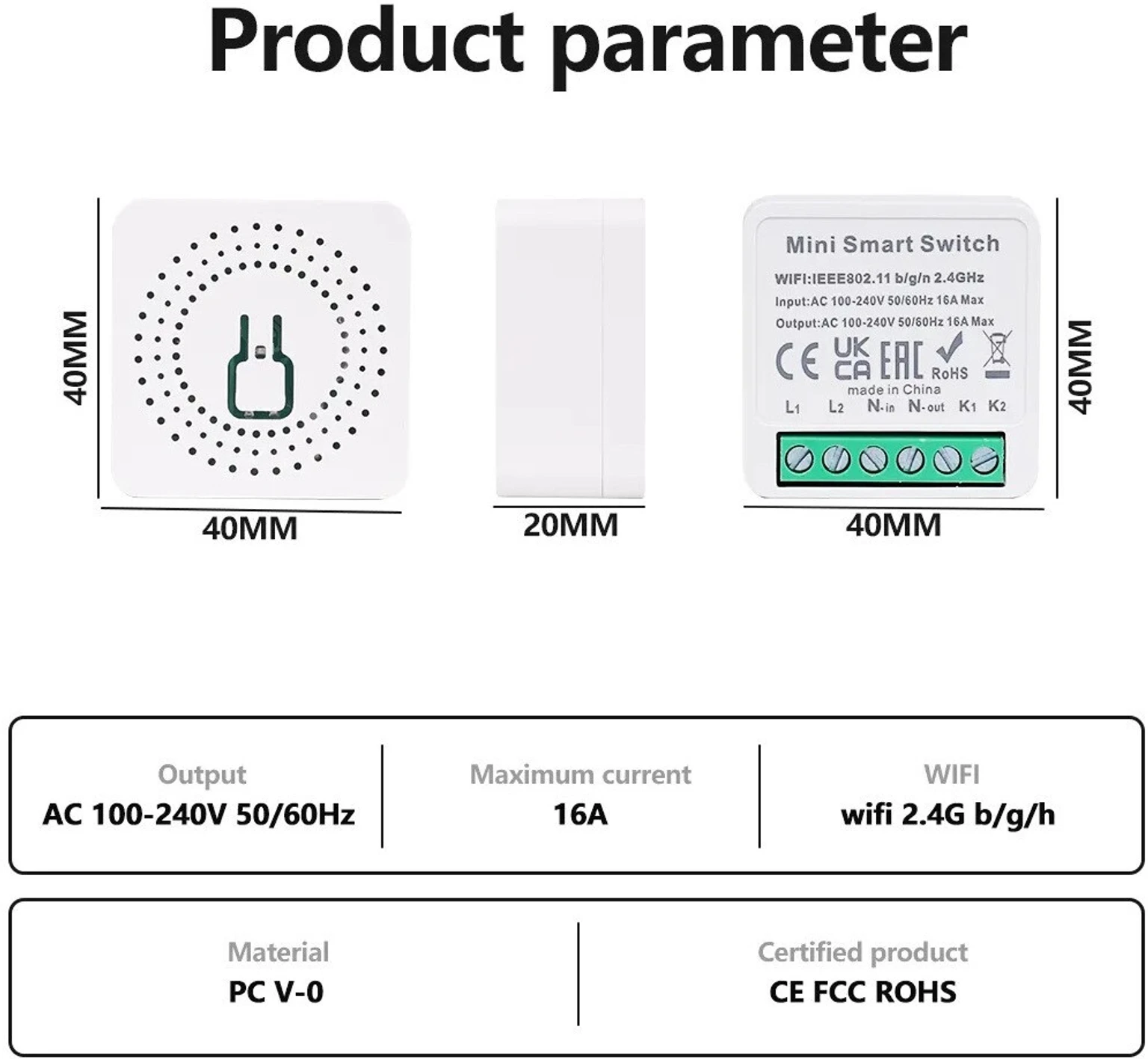 1 Channel Zigbee Smart Switch — view 1