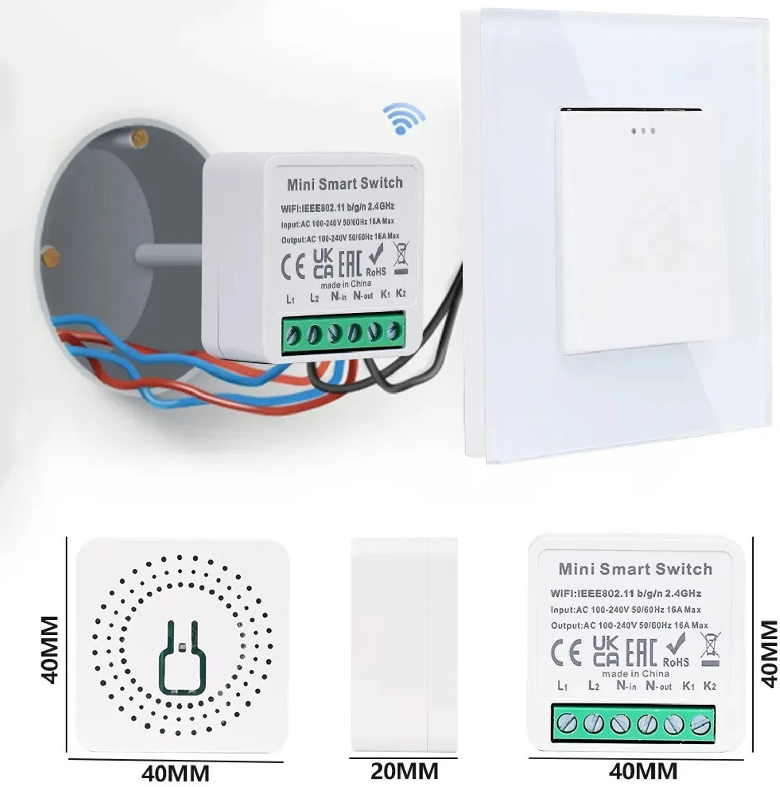 2 Channel Zigbee Smart Switch — view 1